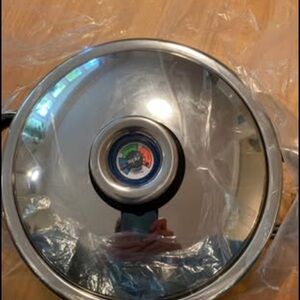 Stainless Steel Pot Lid with Thermometer